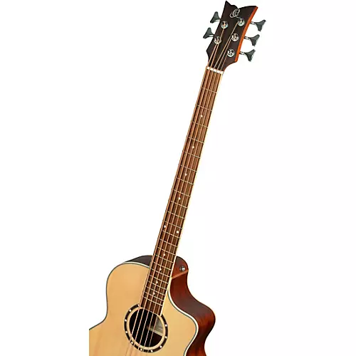 Ortega D7CE-5 5-String Acoustic-Electric Bass Guitar Natural - musicians--Friend