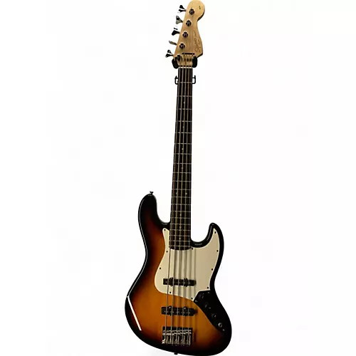 Used Squier Affinity Jazz Bass V 5 String 2 Color Sunburst Electric Bass Guitar 2 Color Sunburst - musicians--Friend