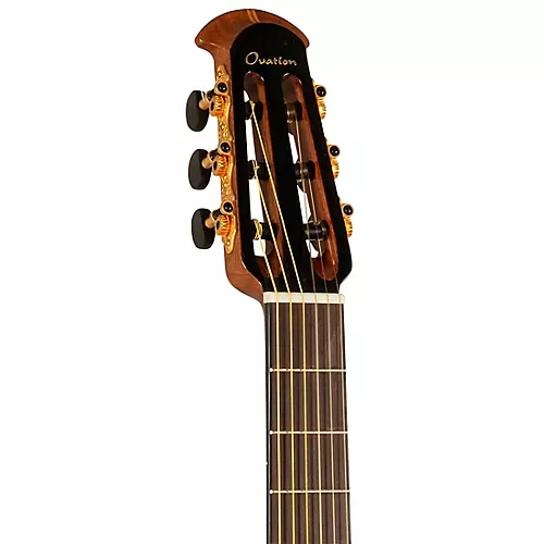 Ovation 1773AX-4-G Pro Series Mid-Depth Nylon-String Classical Acoustic-Electric Guitar Natural - musicians--Friend