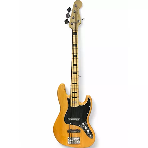 Used Squier Classic Vibe 5 String Jazz Bass Natural Electric Bass Guitar Natural - musicians--Friend