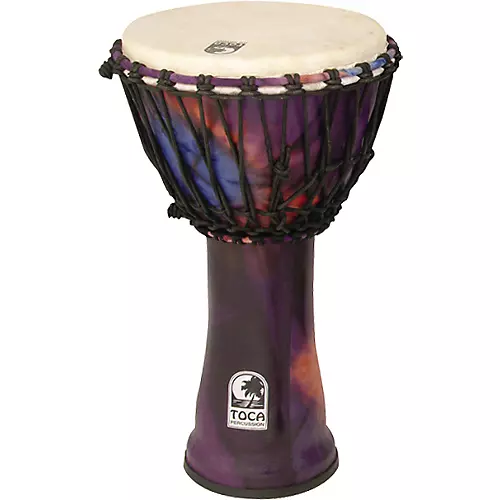 Toca Synergy Freestyle Rope Tuned Djembe 7 in Purple - musicians--Friend