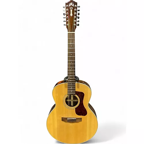 Used Guild Gad Series F-1512 Natural 12 String Acoustic Guitar Natural - musicians--Friend