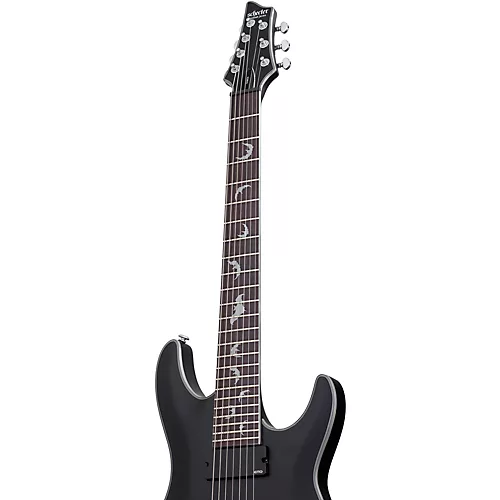 Schecter Guitar Research Damien Platinum 7-String Electric Guitar Satin Black - musicians--Friend