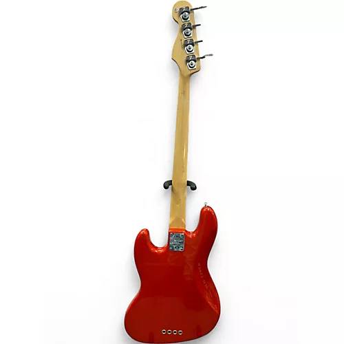 Used Fender American Standard Jazz Bass Transparent Orange Electric Bass Guitar Transparent Orange - musicians--Friend