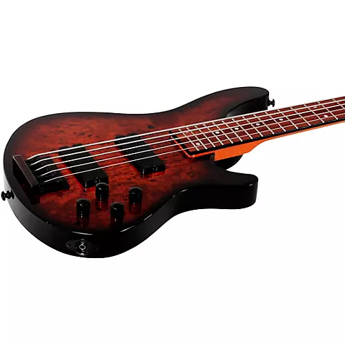 Schecter Guitar Research C-5 Standard 5-String Electric Bass Guitar Tobacco Burl - musicians--Friend