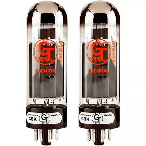 Groove Tubes Gold Series GT-E34L-S Matched Power Tubes Medium (4-7 GT Rating) Quartet - musicians--Friend