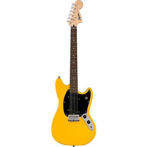 Squier Sonic Mustang Laurel Fingerboard Electric Guitar Graffiti Yellow - musicians--Friend