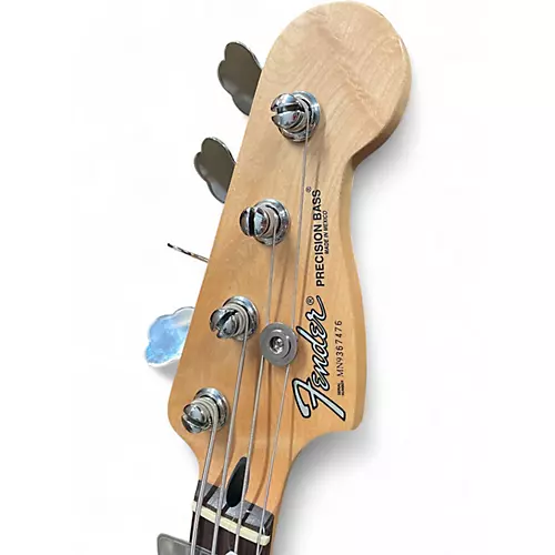 Used Fender Player Precision Bass Black Electric Bass Guitar Black - musicians--Friend