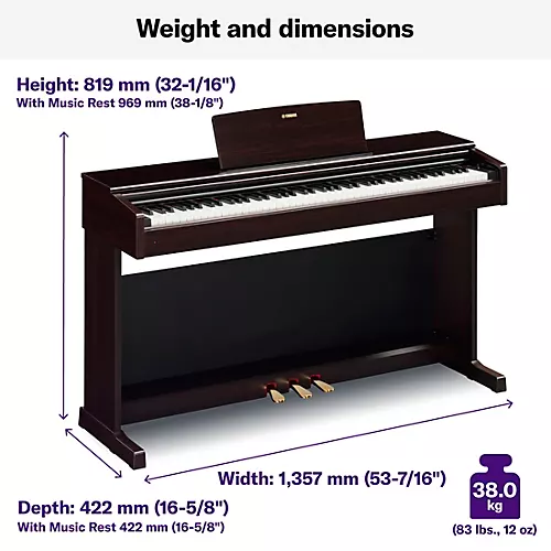 Yamaha Arius YDP-144 Digital Console Piano Rosewood - musicians--Friend