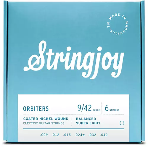 Stringjoy Orbiters Coated Nickel Wound Electric Guitar Strings 12 - 56 - musicians--Friend