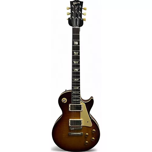 Used Gibson 1959 Reissue Murphy Aged Les Paul Heritage Cherry Solid Body Electric Guitar Heritage Cherry - musicians--Friend