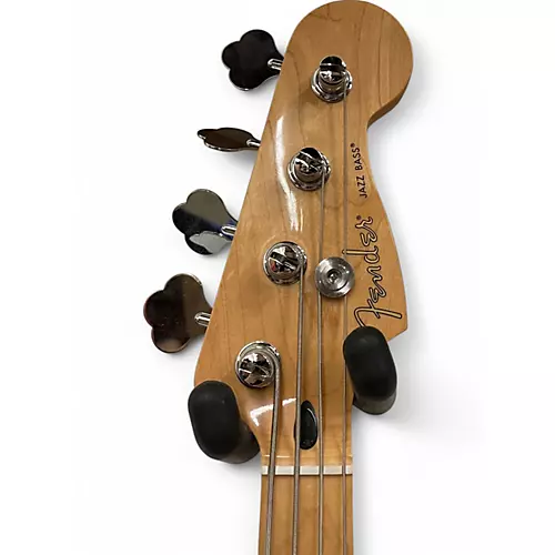 Used Fender Player Jazz Bass Plus Top Blue Burst Electric Bass Guitar Blue Burst - musicians--Friend