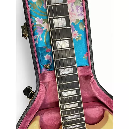 Used 2020 Gibson CUSTOM JIMI HENDRIX 1967 SG Polar White Solid Body Electric Guitar Polar White - musicians--Friend