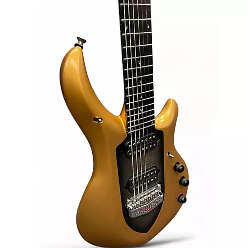 Used Ernie Ball Music Man Majesty 7 Gold Solid Body Electric Guitar Gold - musicians--Friend
