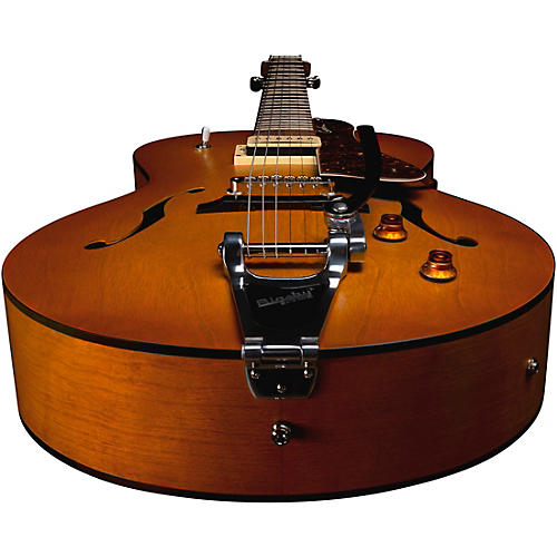 Godin 5th Avenue Jumbo P-Rail Hollowbody Electric Guitar Harvest Gold - musicians--Friend