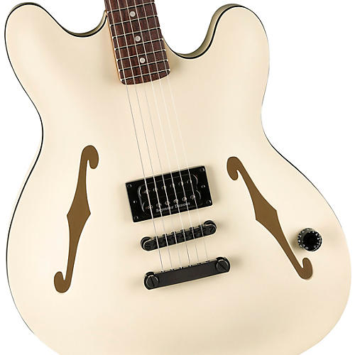 Fender Tom DeLonge Starcaster Electric Guitar Satin Shell Pink - musicians--Friend