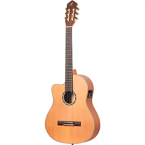 Ortega Family Series Pro RCE131SN-L Acoustic Electric Slim Neck Classical Guitar Natural Matte - musicians--Friend