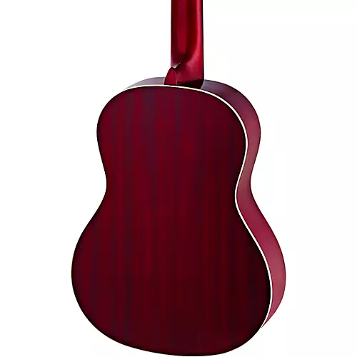 Ortega Family Series R121LWR Left-Handed Classical Guitar Transparent Wine Red - musicians--Friend