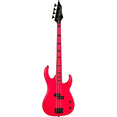 Dean Custom Zone 4-String Bass Guitar Fluorescent Pink - musicians--Friend