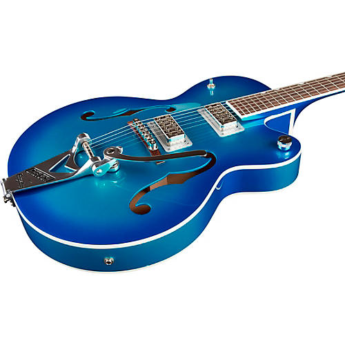 Gretsch Guitars G6120T-HR Brian Setzer Signature Hot Rod Hollowbody With Bigsby Magenta Sparkle - musicians--Friend