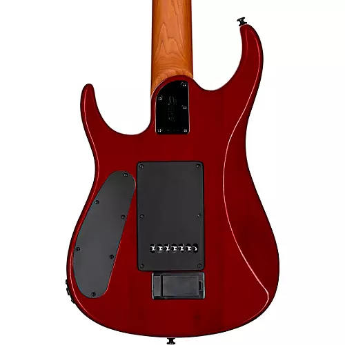Sterling by Music Man JP157D John Petrucci Signature With DiMarzio Pickups 7-String Electric Guitar Blood Orange Burst - musicians--Friend