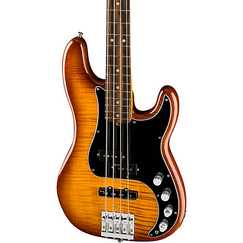 Fender Limited-Edition American Ultra Precision Bass Guitar Tiger's Eye - musicians--Friend