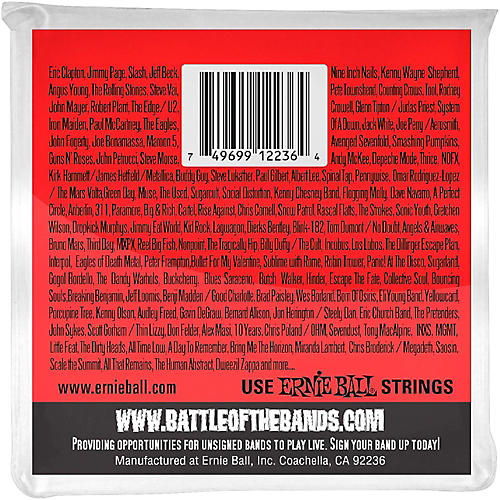 Ernie Ball 2236 Nickel 12-String Medium Electric Guitar Strings - musicians--Friend