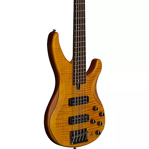 Yamaha TRBX605FM 5-String Electric Bass Guitar Natural Satin - musicians--Friend