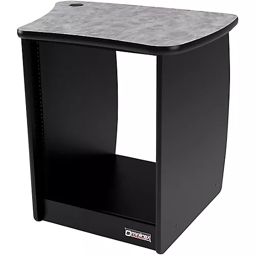 Omnirax 13-Rack Unit Right-Side Cabinet for OmniDesk Suite-Pewter Brush Pewter Brush - musicians--Friend