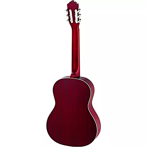 Ortega Family Series R121LWR Left-Handed Classical Guitar Transparent Wine Red - musicians--Friend