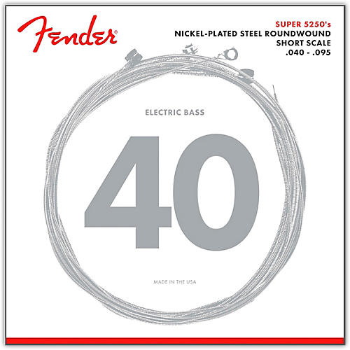 Fender 5250XL Nickel-Plated Steel Short Scale Bass Strings - Extra Light - musicians--Friend