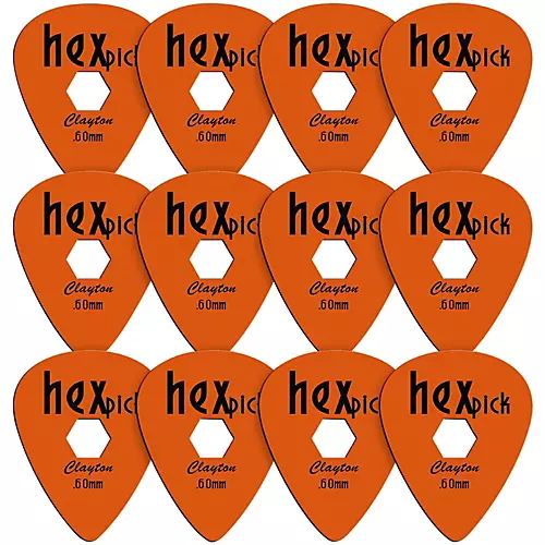 Clayton HexPick Guitar Picks - 12-Pack .50 mm - musicians--Friend