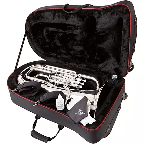 Besson BE165 Prodige Series 4-Valve Euphonium Silver - musicians--Friend