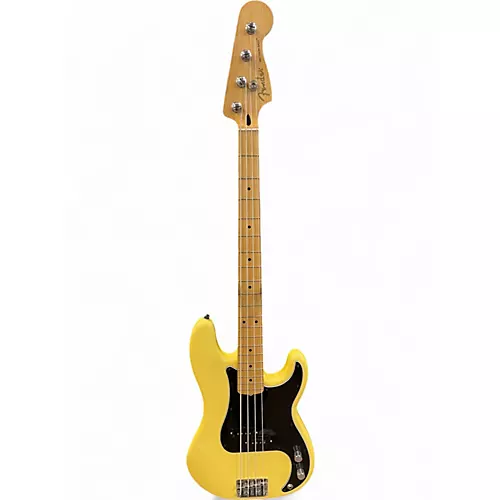 Used 2019 Fender Player Precision Bass Vintage Yellow Electric Bass Guitar Vintage Yellow - musicians--Friend