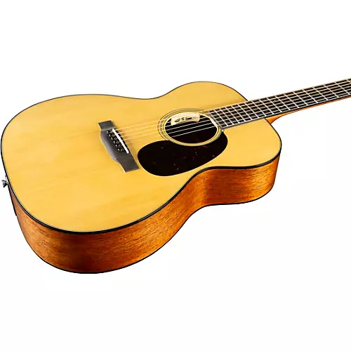 Martin Custom Shop 18 Style Adirondack Spruce-Mahogany Auditorium Acoustic-Electric Guitar Natural - musicians--Friend