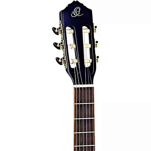 Ortega Family Series R221SNBK Slim Neck Classical Guitar Gloss Black - musicians--Friend