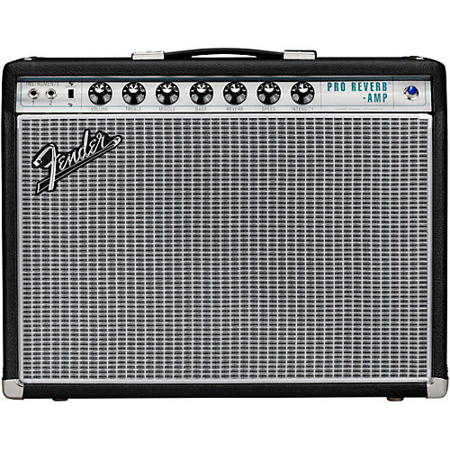 Fender '68 Custom Pro Reverb 40W 1x12 Guitar Combo Amp Black - musicians--Friend