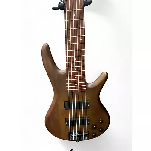 Used Ibanez GSR206 6 String Brown Electric Bass Guitar Brown - musicians--Friend