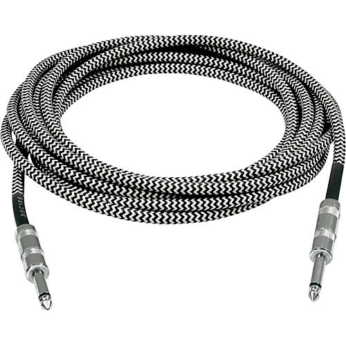 Musician's Gear Standard Instrument Cable Tweed-20 ft.-Black and Silver (2 Pack) - musicians--Friend