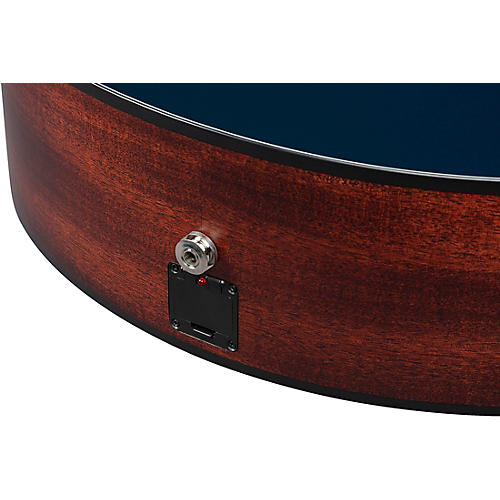 Ibanez AE275 Sitka Spruce-Okoume Acoustic-Electric Guitar Dark Tide Blue Flat - musicians--Friend