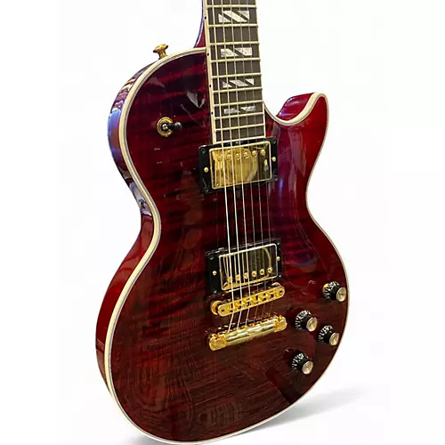 Used Gibson Les Paul Supreme Crimson Red Trans Solid Body Electric Guitar Crimson Red Trans - musicians--Friend