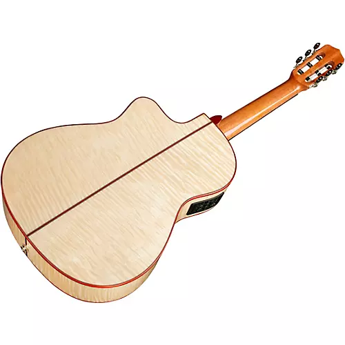 Cordoba Fusion 12 Exotic Top Nylon-String Classical Acoustic-Electric Guitar White Sands - musicians--Friend
