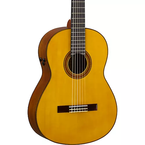 Yamaha CG-TA TransAcoustic Nylon-String Acoustic-Electric Guitar Gloss Natural - musicians--Friend