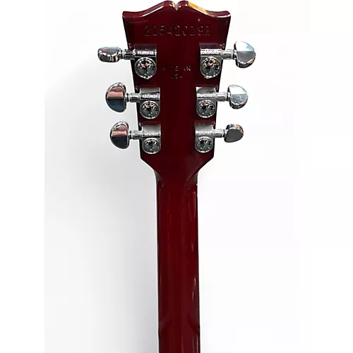 Used Gibson Les Paul Studio Trans Red Solid Body Electric Guitar Trans Red - musicians--Friend
