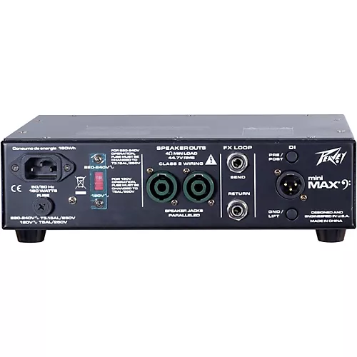 Peavey MiniMAX 600W Bass Amp head Black - musicians--Friend