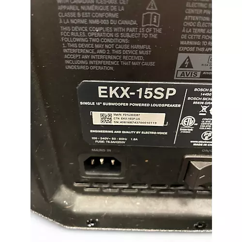 Used Electro-Voice EKX15SP Powered Subwoofer - musicians--Friend