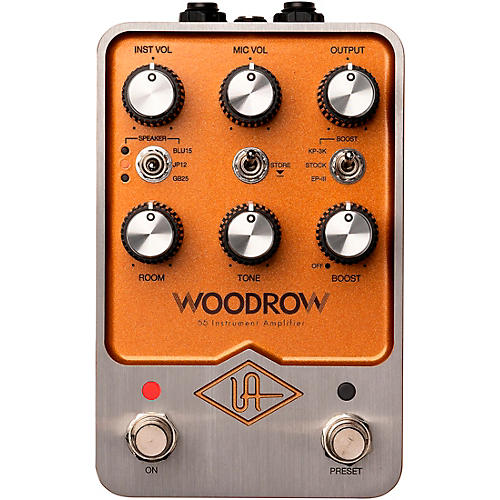 Universal Audio UAFX Woodrow '55 Instrument Amplifier Effects Pedal Copper - musicians--Friend
