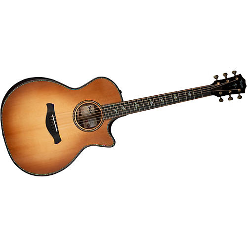 Taylor 914ce Builder's Edition Grand Auditorium Acoustic-Electric Guitar Wild Honey Burst - musicians--Friend