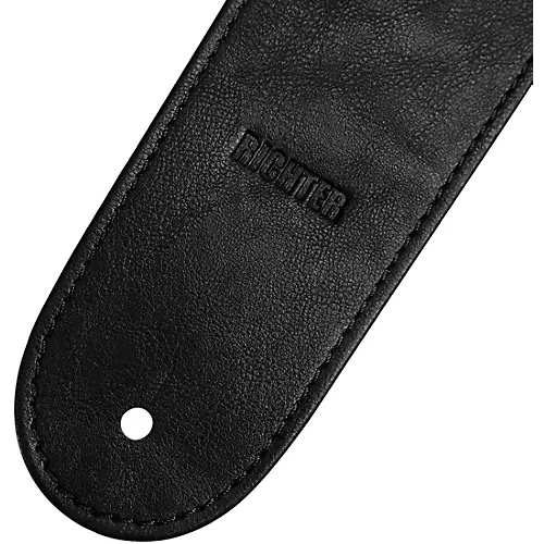 RICHTER Springbreak II Leatherette Guitar Strap Black 3.15 in. - musicians--Friend