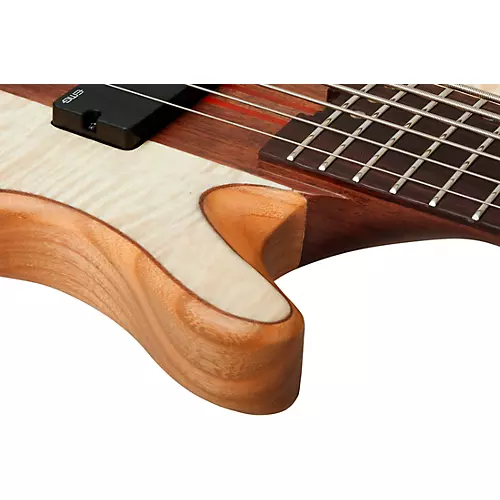 Schecter Guitar Research Charles Berthoud CB-6 6-String Electric Bass Guitar Natural Satin - musicians--Friend
